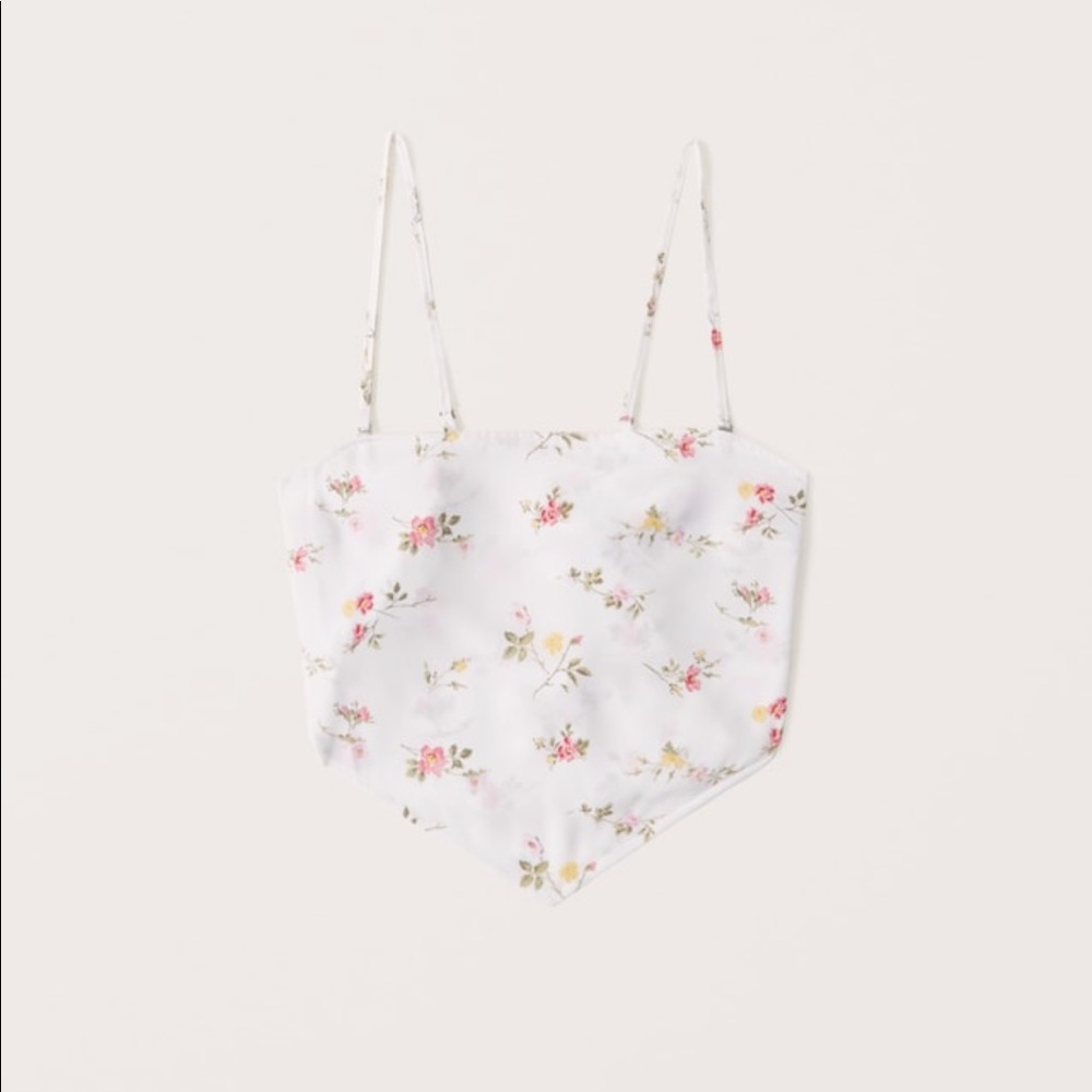 SOLD!!! Abercrombie Floral Scarf Top XL NWOT